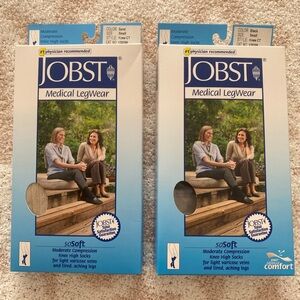 Jobst Medical LegWearKnee High Compression Socks 15-20 mmHg. 2 pairs